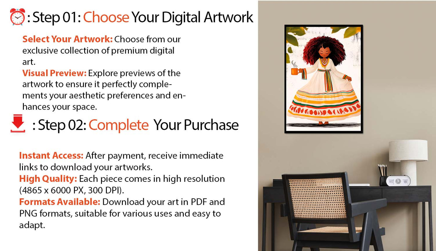 Joyful Brew Prints: compre una impresión de arte digital premium: experimente la excelencia de nuestras obras de arte en formato PNG y PDF de alta resolución, perfectamente adecuadas para la decoración del hogar y la oficina.